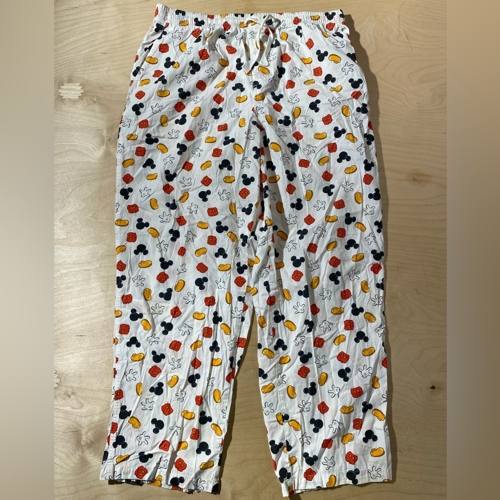 Walt Disney World Colorful Mickey Mouse Lounge Pants Large (PE)